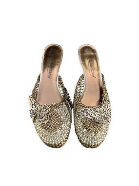 Coldwater Creek Butterfly Wedge Slides Size 6.5 M